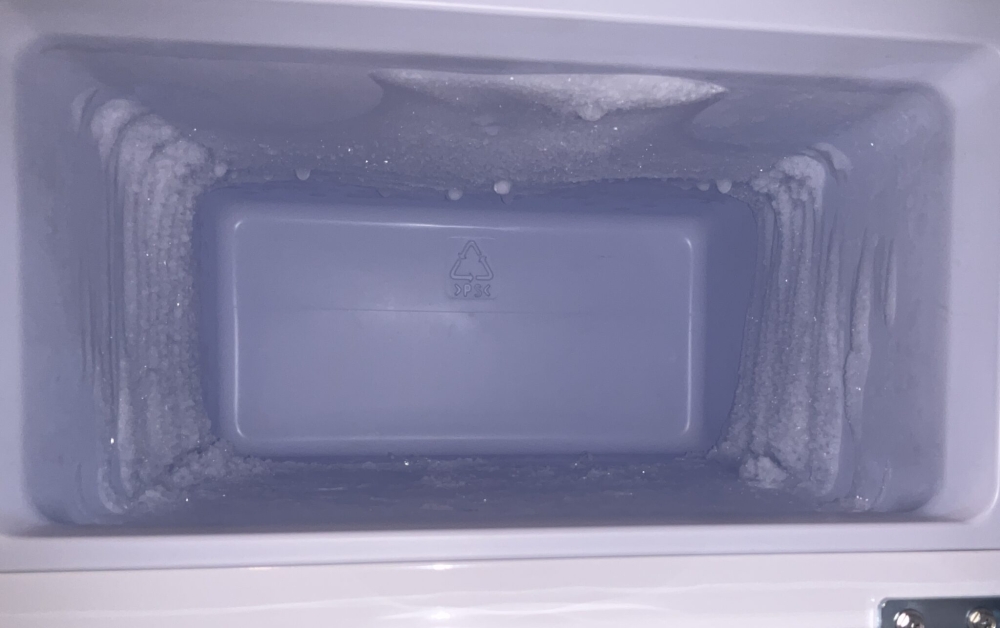 霜取り前の冷凍庫